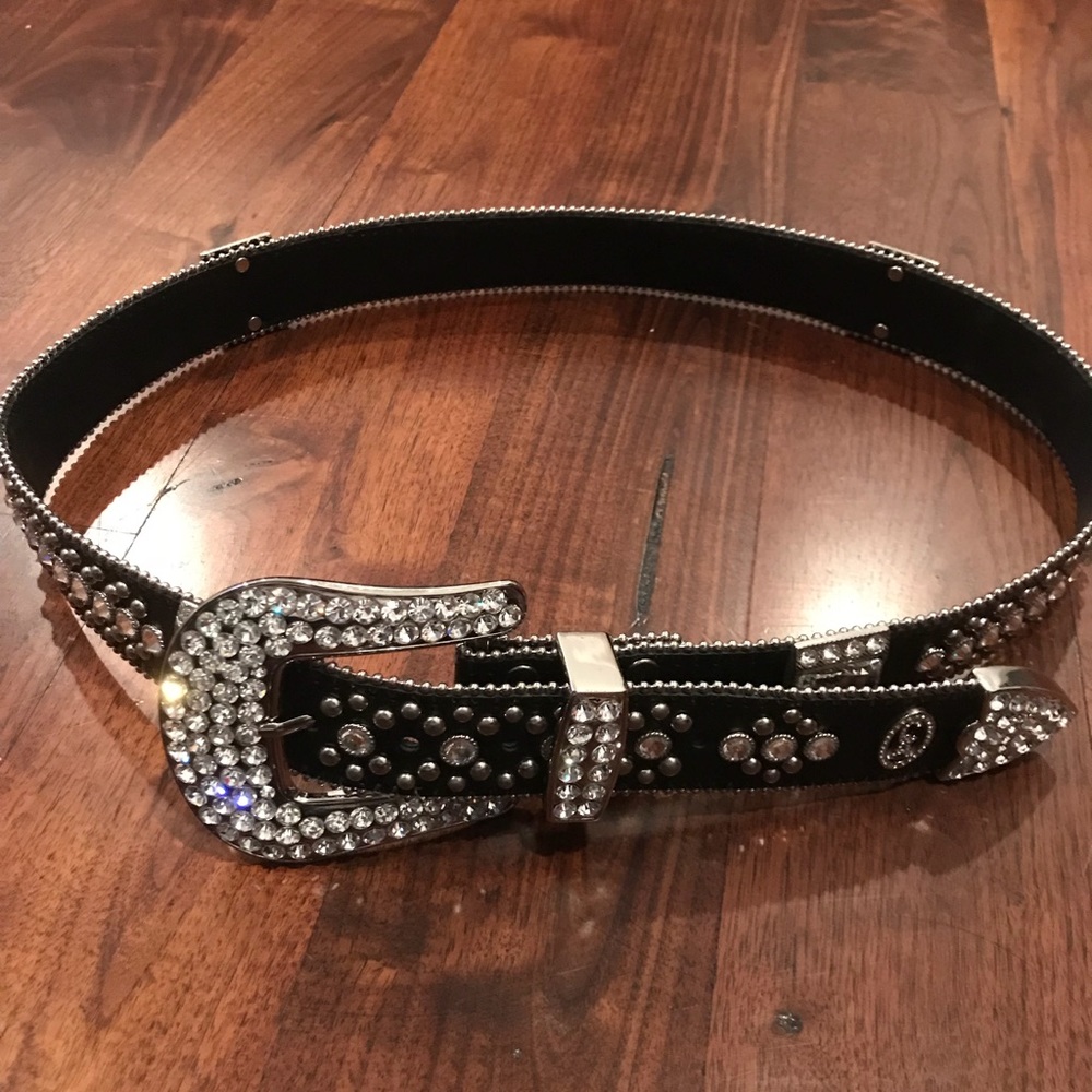 Christine Alexander Rhinestone Belt XL